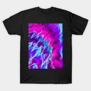 Stormy Pink Purple and Teal T-Shirt